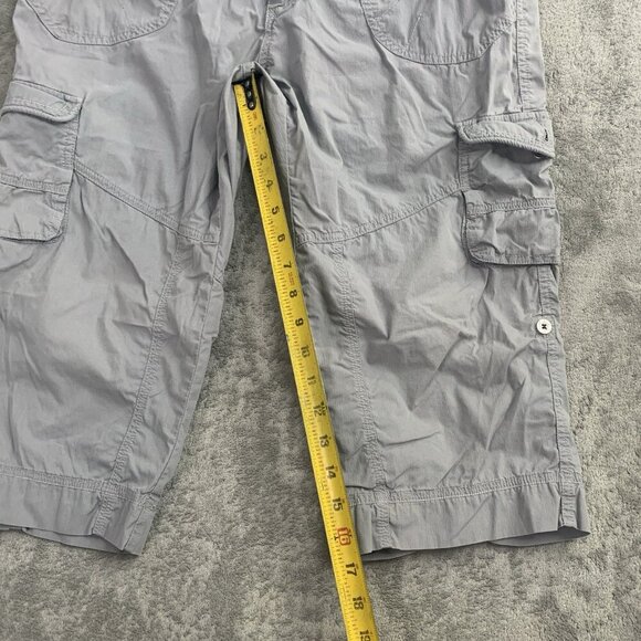 Kuhl ShortsWomens 8 Gray Kontra Capri Hiking Convertible Roll Up 6120 Gorpcore - Picture 3 of 12